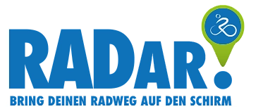 Logo RADAR mit dem Slogan Bring deinen Radweg auf den Schirm/Zur RADAR Aktion für Radwege (Link o. Button)&nbsp;&copy;&nbsp;Amt Trittau